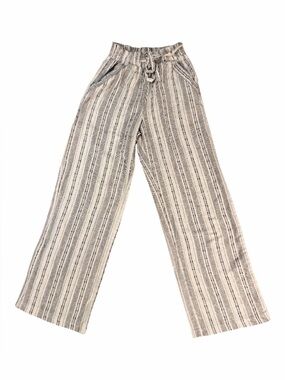SIENNA SKY Women's Small Ivory Striped Pants